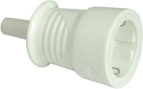 Skarvuttag, Utan lock, Vit, IP44