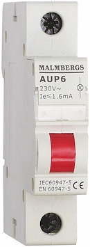Signallampa, LED, Röd, 230V