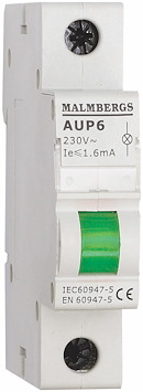 Signallampa, LED, Grön, 230V