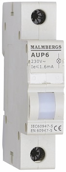 Signallampa, LED, Vit, 230V