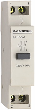 Tryckströmställare, 1 sl + 1 br, 16A
