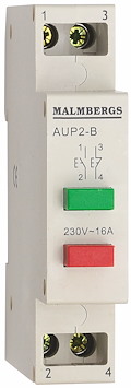 Impulstryckknapp, 1sl+1br, 16A