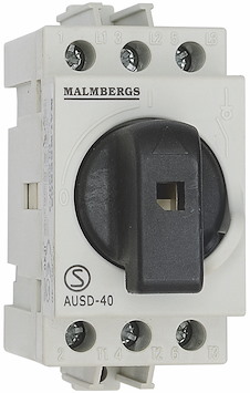 Huvudbrytare 40A, 2 mod