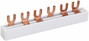 Fasskena 3-fas, Gaffel, 3-P, 10 mm², 6 moduler