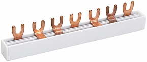 Fasskena 3-fas, Gaffel, 3-P, 10 mm², 7 moduler