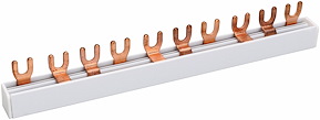 Fasskena 3-fas, Gaffel, 3-P, 10 mm², 10 moduler