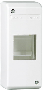 Normkapsling, Termoplast, 1 rad, 2 moduler