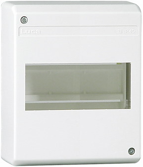 Normkapsling, Termoplast, 1 rad, 6 moduler