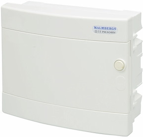 Normkapsling, Infälld, 12 moduler, IP40