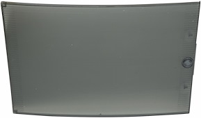 Transparent dörr, 2x18 moduler