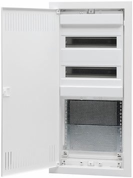 Mediacentral, infälld, 4 rad, 24+4 mod, IP40