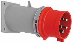 Väggintag, Infällt,Snett, 32A,3+N+J,400V, 6h, IP44