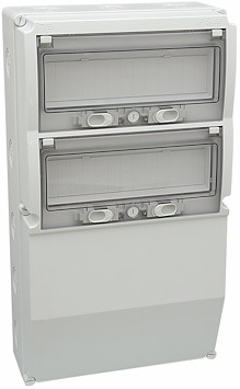 Normkapsling, 2x13 modul, IP66