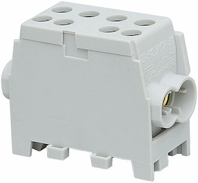 Fördelningsplint, AL/CU, Grå , 2x35+2x25 mm²
