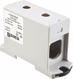 Universalplint, AL/CU, OTL, 35-240 mm², Grå