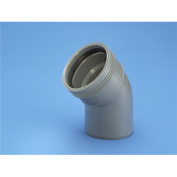 Böj 32 mm X 45° Muff X Slätända 25 Stk Per Frp Grå Wafix