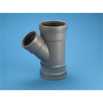 Grenrör 110X110 mm X 45° 3Muff 8 Stk Per Frp Grå Wafix