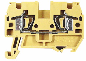 Kopplingsplint, Klämfjäderanslutning, 2,5 mm²