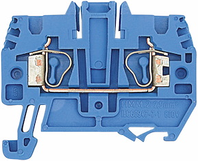 Nollplint, Klämfjäderanslutning, 2,5 mm²