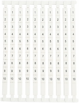 Märkkarta, 1-10, 100 st