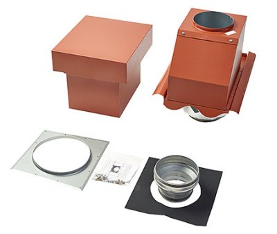 Frånluftshuv Aerlox Ø125/160mm T-Röd