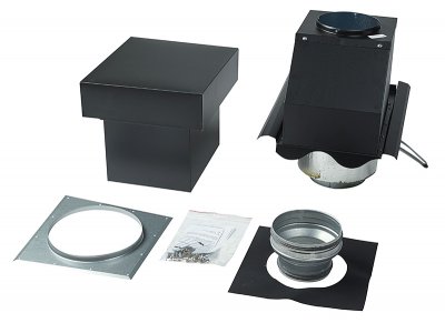 Frånluftshuv Jönåker Ø125/160mm Svart