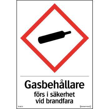 VARNINGSKYLT GASFLASKA DEKAL
