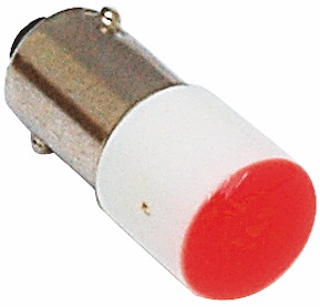 LED-lampa, Ba9s, 24V, Röd