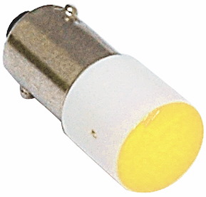 LED-lampa, Ba9s, 230V AC, Gul