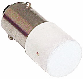 LED-lampa, Ba9s, 230V AC, Vit