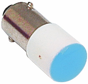 LED-lampa, Ba9s, 230V AC, Blå