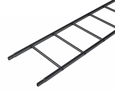 Takstege 9 steg 2,7m Svart