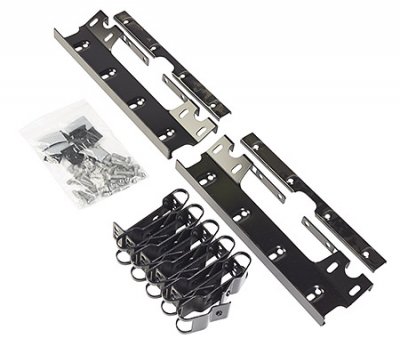 Infästningspkt Stege Fal.plåt ≤4m Svart