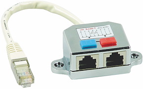 Modular T-splitter Cat.5E, UTP