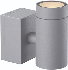 Väggarmatur Eklof, Silver, GU10, Silver, IP54