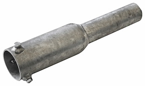 Röradapter från Ø 60mm-48mm, varmförzinkad
