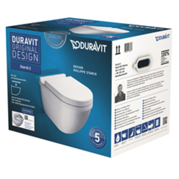 DUR WC-SKÅL STARCK3 M SITS SC