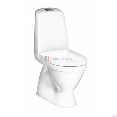 Toalettstol Gustavsberg Nautic 1500 Hygienic Flush S-lås 2/4L SC/QR Skruv