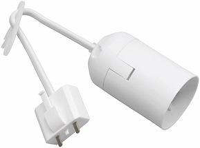 Lampupphäng E27 med DCL-stickpropp, 20 cm