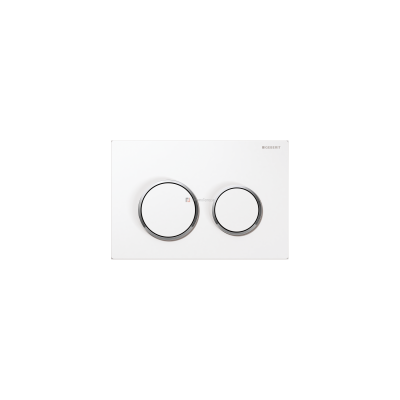 Geberit Spolplatta Omega 20 Vit/Blankförkr
