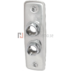 Vatette väggbricka för dim 10,12 och 15 Utförande: Två håls, 40c/c