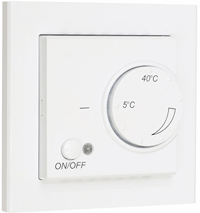 Golvvärmetermostat Optima, 3200W, Signalvit