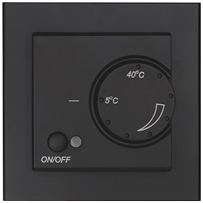 Golvvärmetermostat Optima, 3200W, Svart