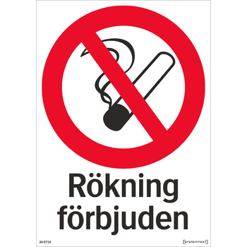 RÖKNING FÖRBJUDEN 297X210