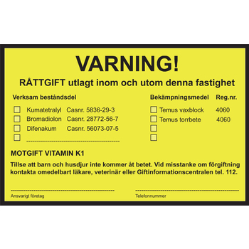 VARNING RÅTTGIFT UTLAGT 15X20