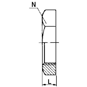 50 6K-MUTTER R-217 1.4404