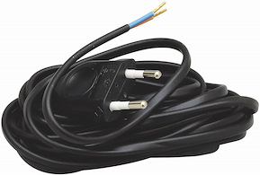 Sladdställ, Europastickpropp, 4 m, Svart