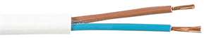 SKK (H03VV-F), 2x0,75 mm², Vit, 5 m, 300/300V