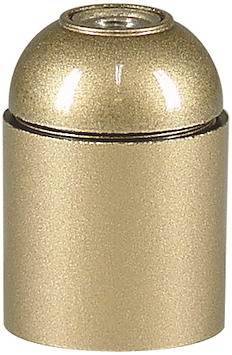 Lamphållare, Ojordad, Guld, E27