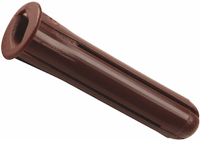 Skruvplugg Brun, 5-6x40mm, 100st